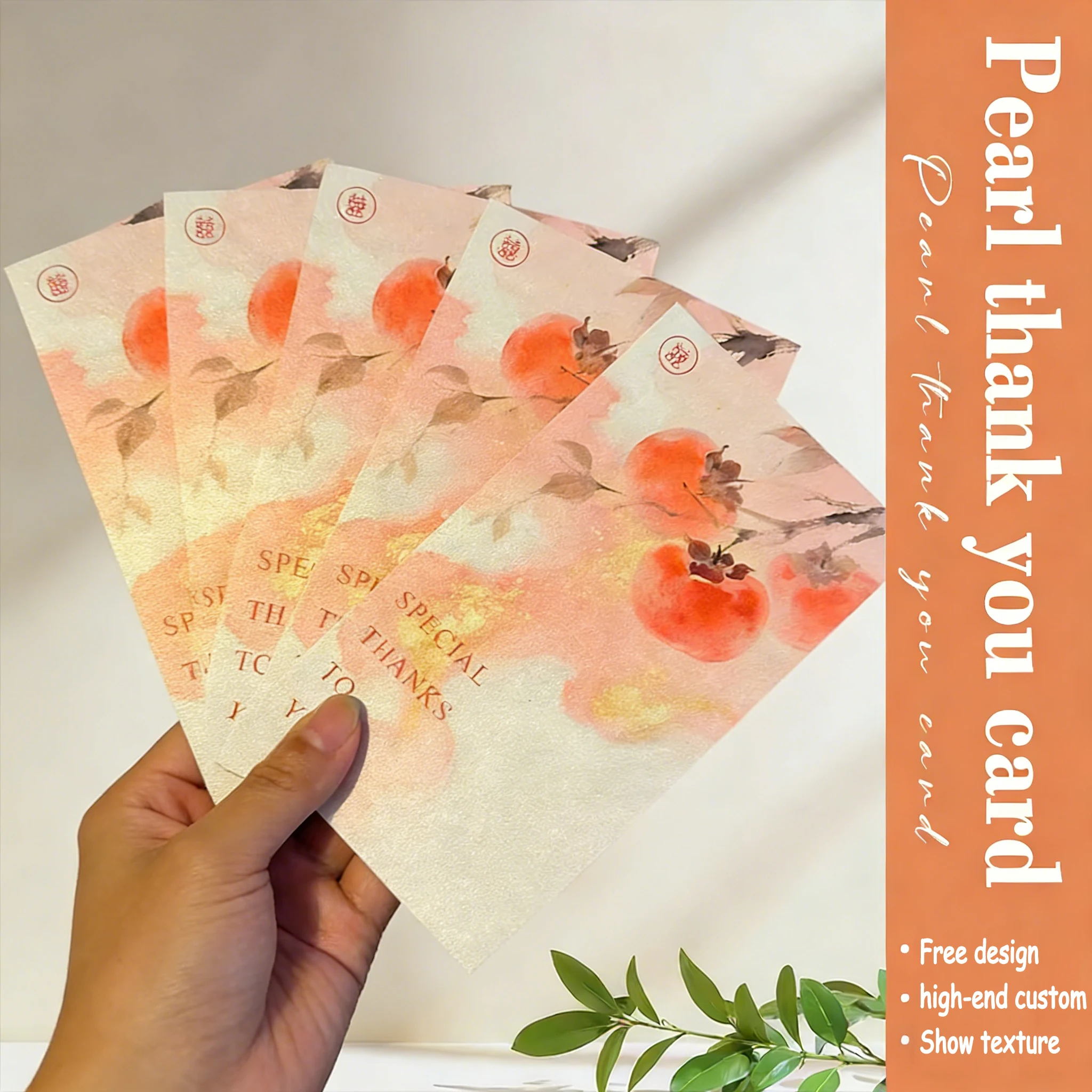 

Custom Printed Greeting Cards Personalized Wedding Invitation 350gsm Ice White Smooth Paper Custom Text Logo Business Gift Cards