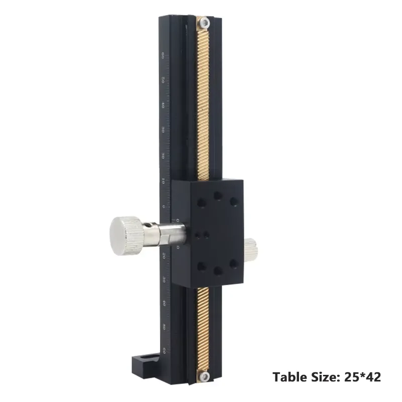 

PT-DN25 Long Travel Dovetail Groove Gear Rack Slide Fine Adjustment Manual Linear Stage
