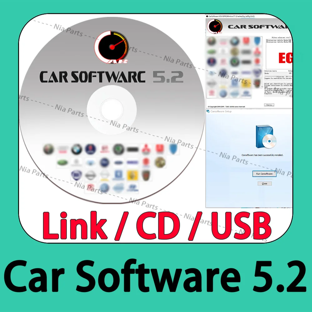 V5.2 Car Software Maintenance Tools tuning cars ECU Diagnostic software Car 5.2 Repair interface Code reader Program Device new