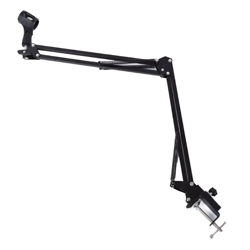 Microphone Boom Arm Stand Heavy Duty Adjustable Suspension Scissor Spring Built-in Mic Stand Bracket Accessories