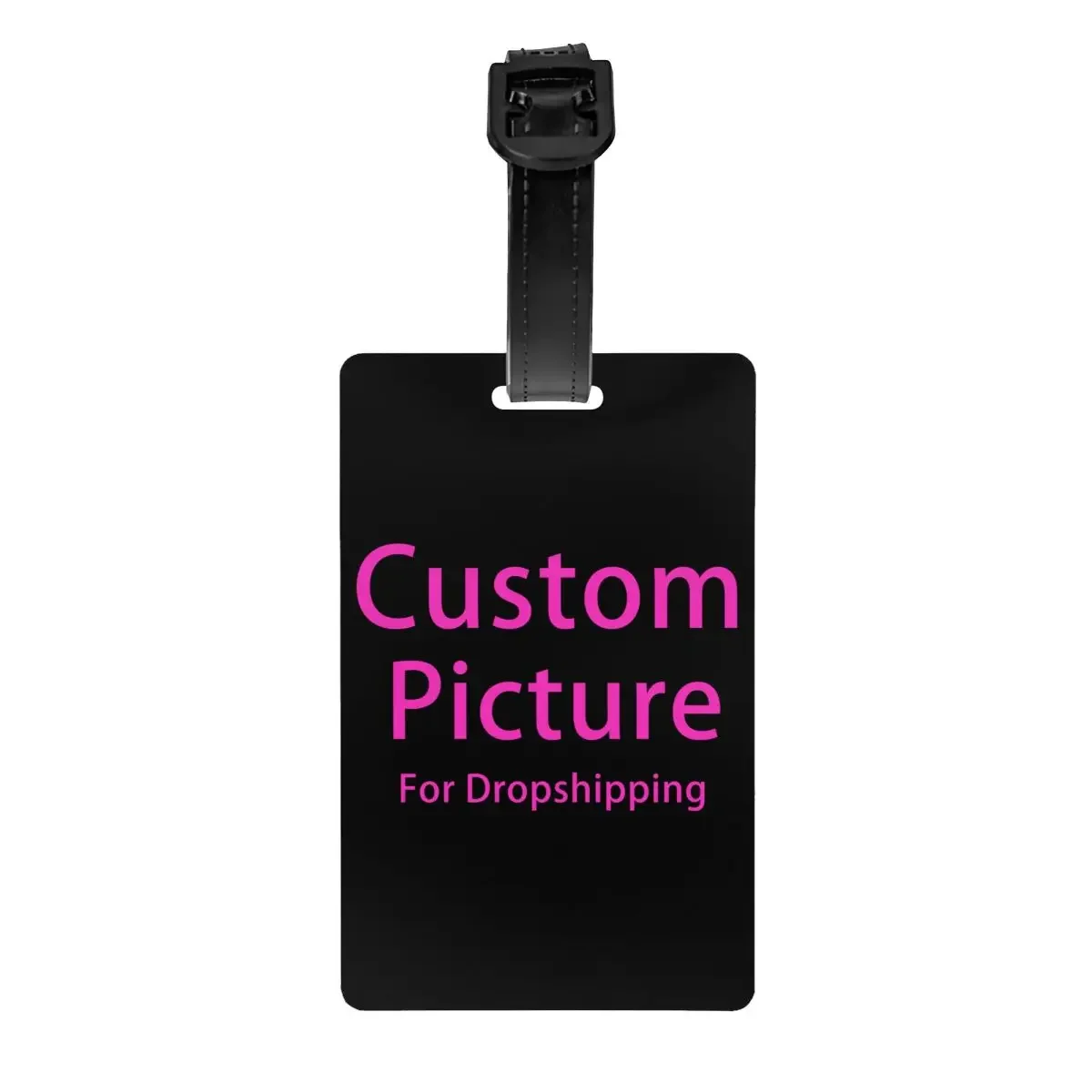 Personalized Custom Photo Logo Luggage Tag for Suitcases Customized DIY Print Privacy Cover ID Label