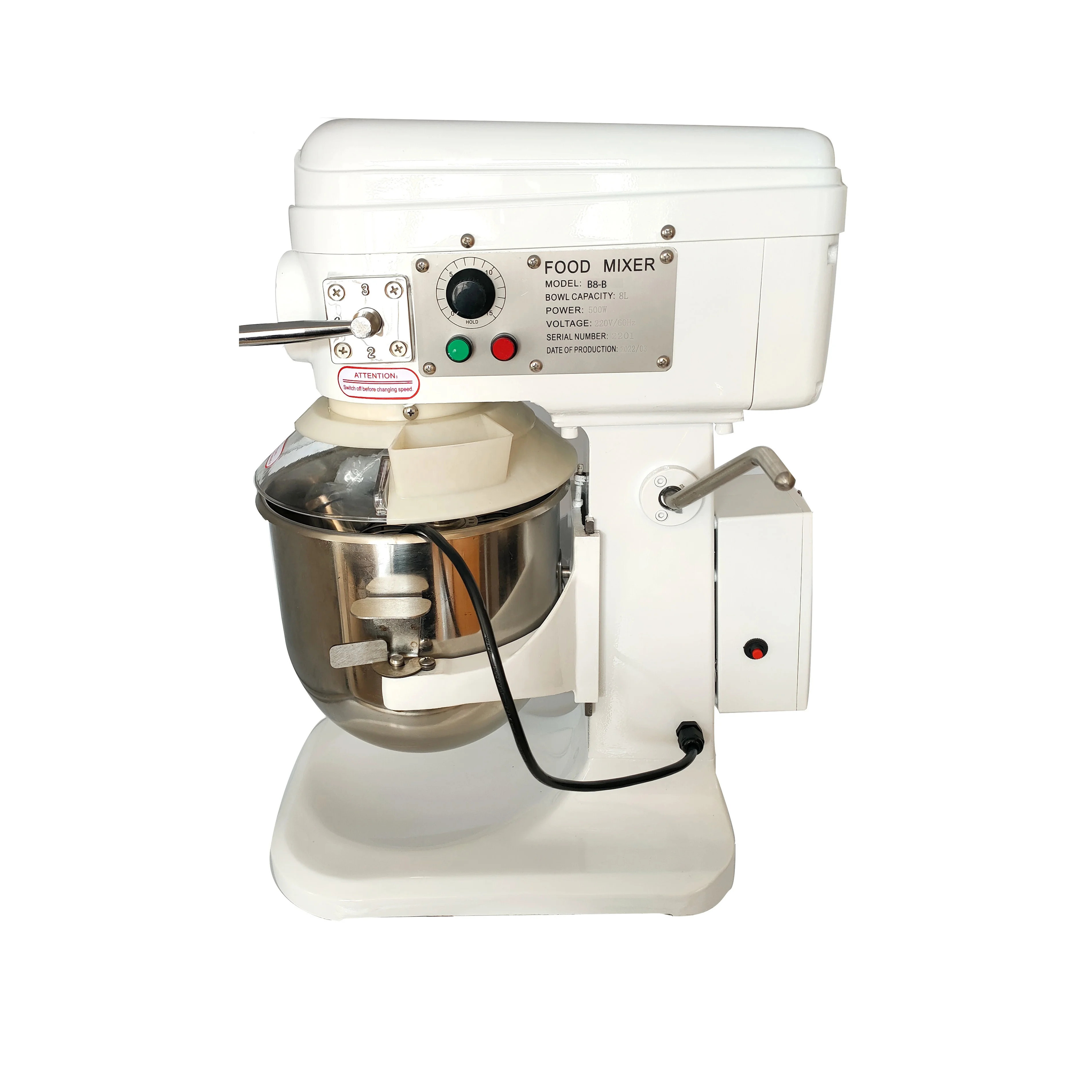 

Hengyu Factory Customization Stainless Steel B8-B 8L Best Stand Mixer/planetary Food Mixer Machines