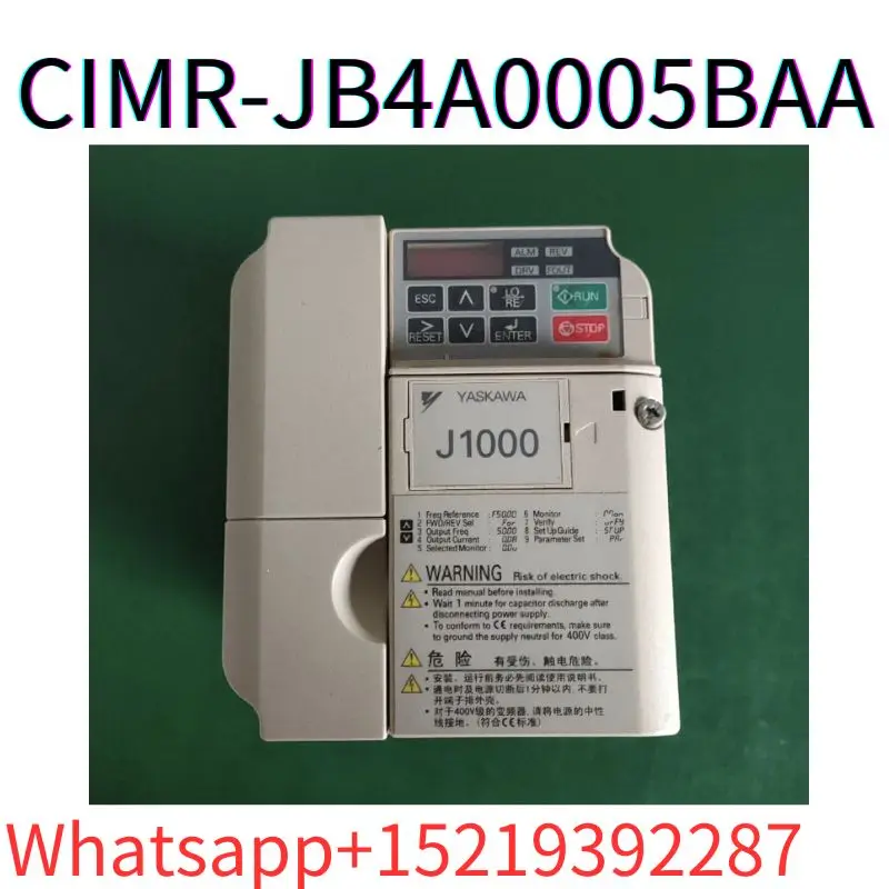 

second-hand J1000 frequency converter CIMR-JB4A0005BAA tested ok