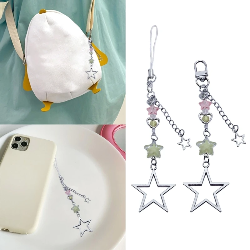 Phone Charm Fashionable Phone Strap  Phone Chain Alloy Material Bag Decoration for Students and Professionals