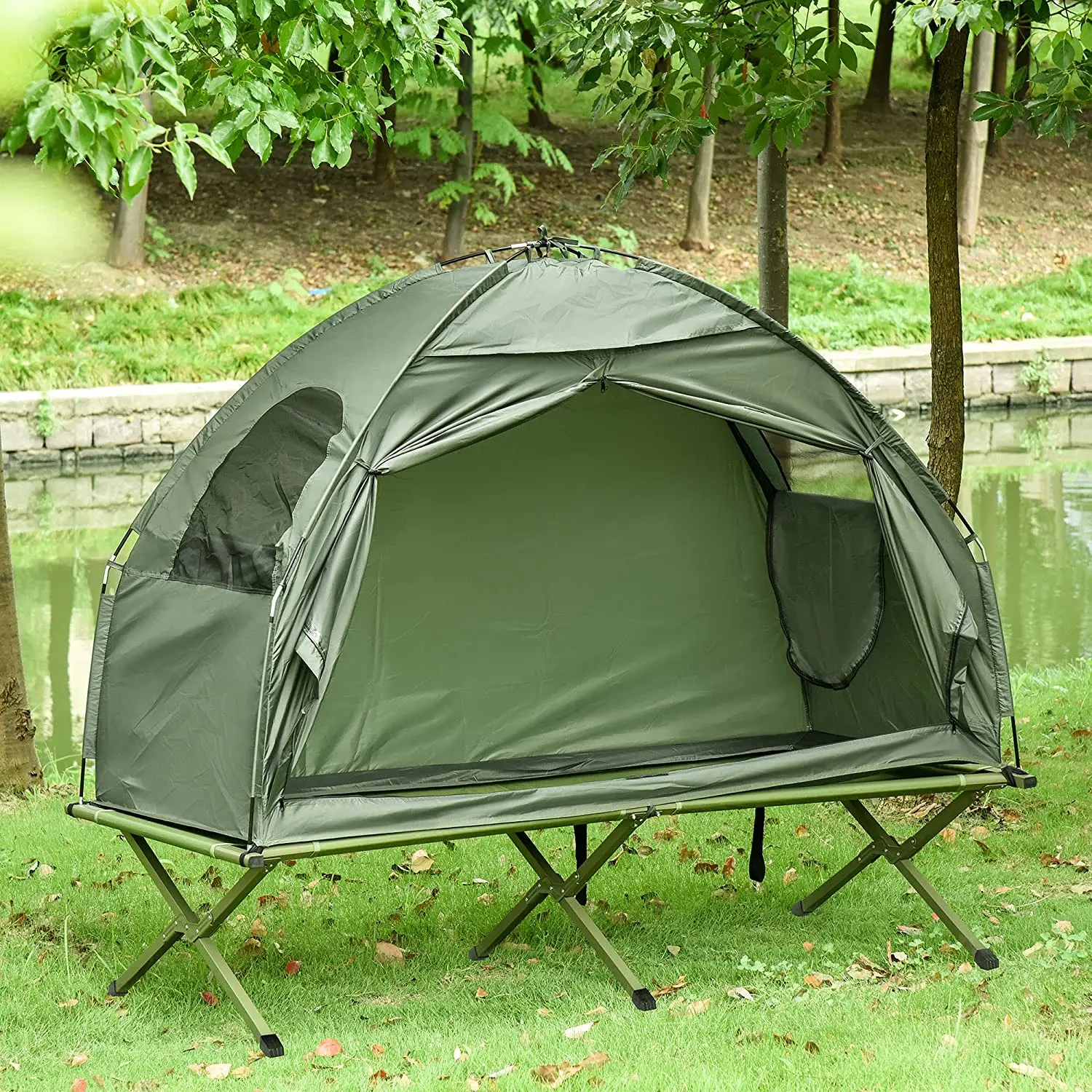 Fishing Tent Outdoor Camping Combo Set Tent Off Ground with Camping Cot Off Ground Tent Sun Rain Protection OEM MT-PT1 1911