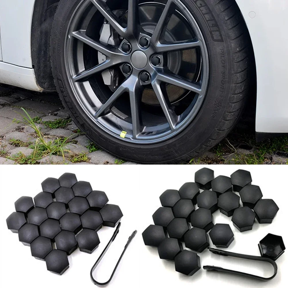 20PCS/Set Wheel Center Hub for Tesla Model 3 S X with Center Set & Wheel Lug Nut Cover Kit Decorations Car Accessories