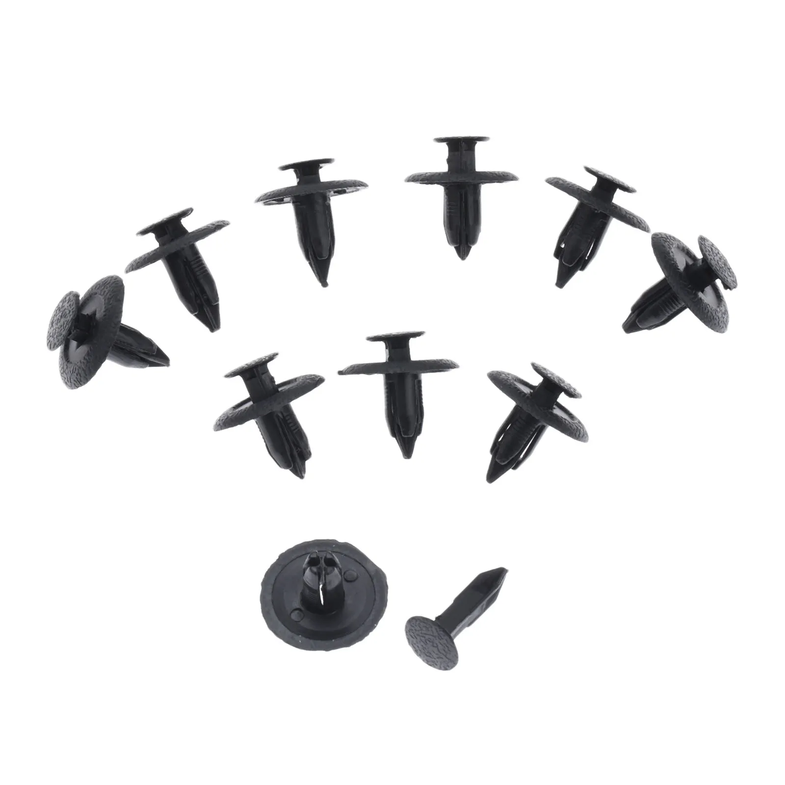 50 PCS Black Plastic Fasteners Auto Trunk Ceiling Fixed Clamp Push Type Interior Clip Fit for Mazda 323 Family Car Replacement