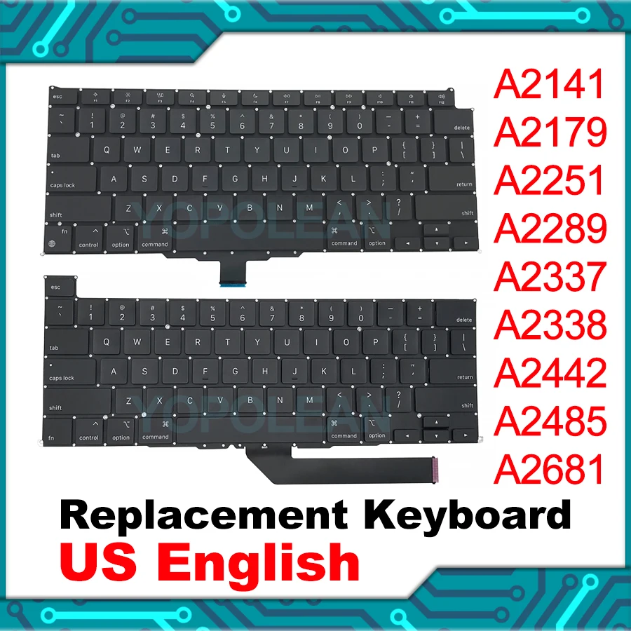 New US Keyboard Replacement For Macbook Pro Air Retina A1706 A1708