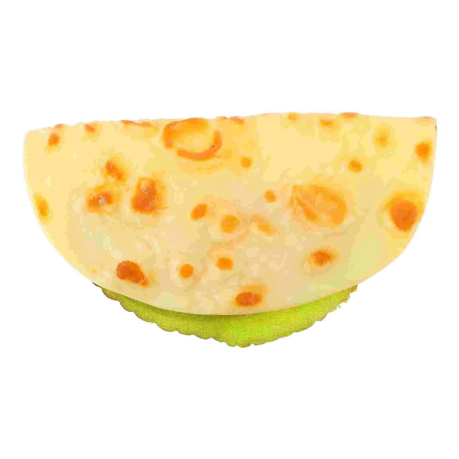 Model Simulated Pancake Hand Taco Food Breakfast Shooting Decorative Display Props (meat Vegetable Pie) Child Faux Tacos Pvc