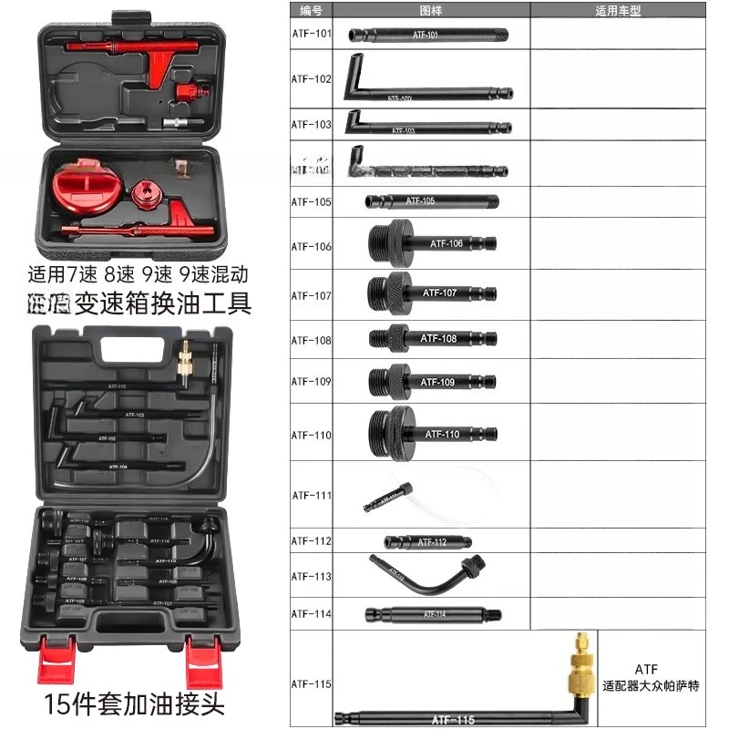 9atトランスミッションオイル専用ツール-9速ギアボックスオイル充填・排出・給油・オイル交換-自動車修理ツール