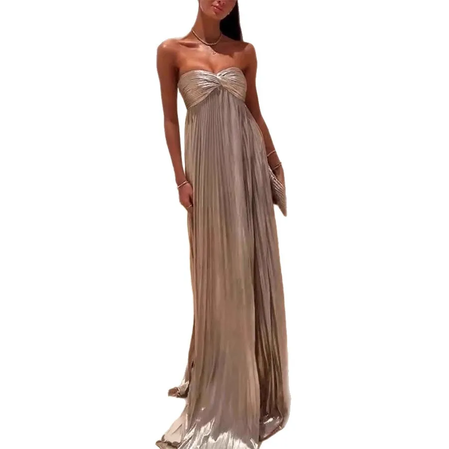 Women's Evening Dress Dresses Sequin Strapless Backless Split Bodycon Midi Party Gown Jumpsuit Playsuit Matching Set