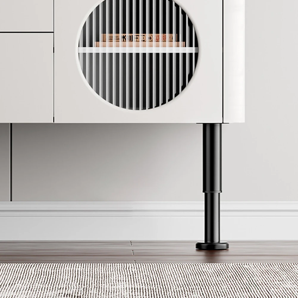 

4pcs Bed Frame Support Legs Sturdy Heavy Duty Cold Rolled Steel Adjustable Height Extenders 8 12cm Black niture Leg