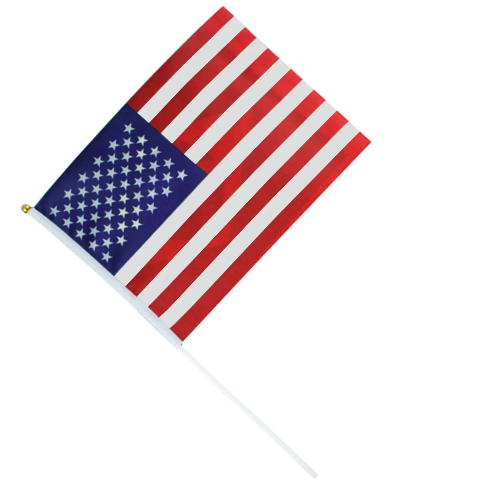 50Pcs Hand Shaking Stick Flags Mini National Flags Portable Lightweight for Party Classroom Parade Sports Club Decorations