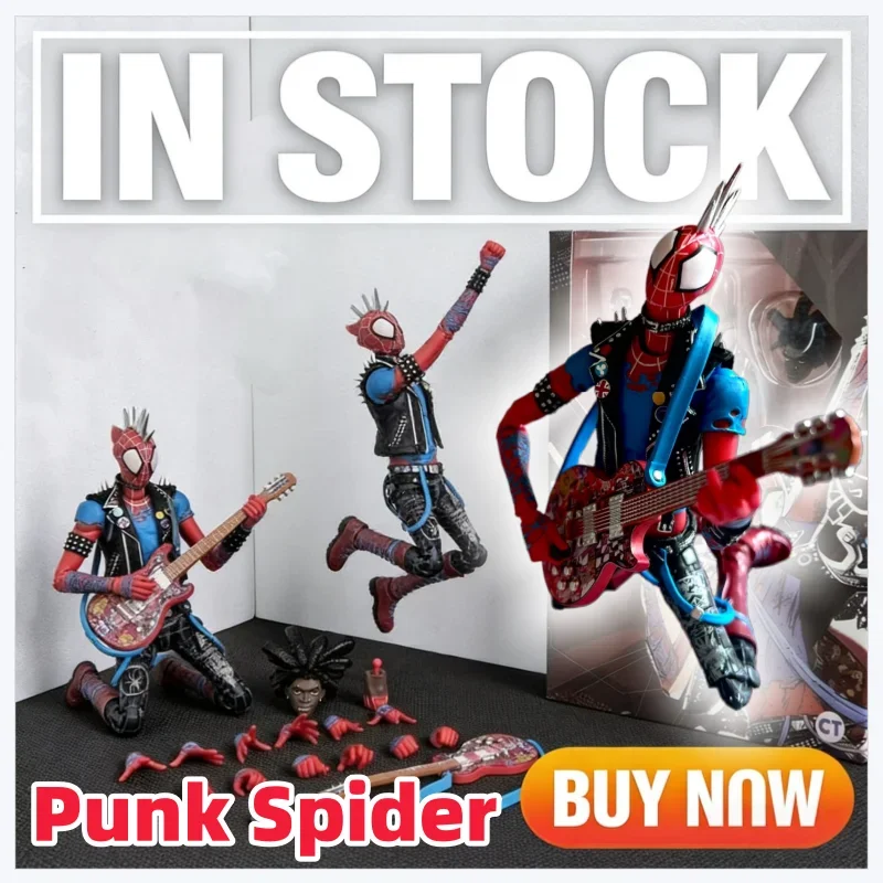 

В наличии: Коллекционная фигурка Spider-Punk (Человек-паук: Через вселенные) от CT Toys, SHF. Идеальный подарок.
