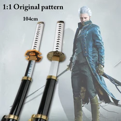 Nelo Katana Sword for Role-Playing, Yamato 5, Anime, Jogo Online, Cosplay, Arma, Brinquedo, Vergil, Dois Estilos de Espadas, Novo