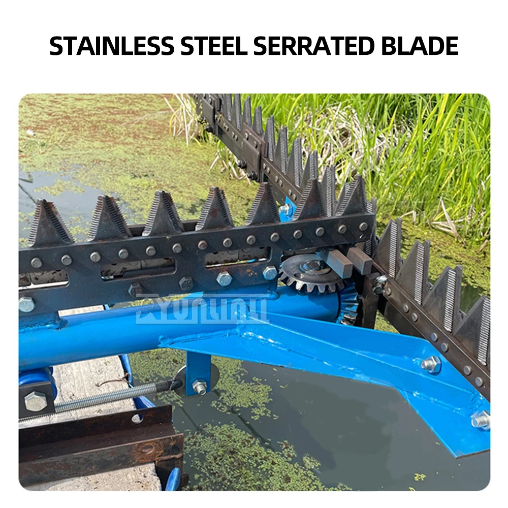 1.5m Water Grass Lawn Mower 48v Electric Underwater Lawnmower Shrimp Pond Crab Pond Electric Water Grass Cutting Weeding Machine