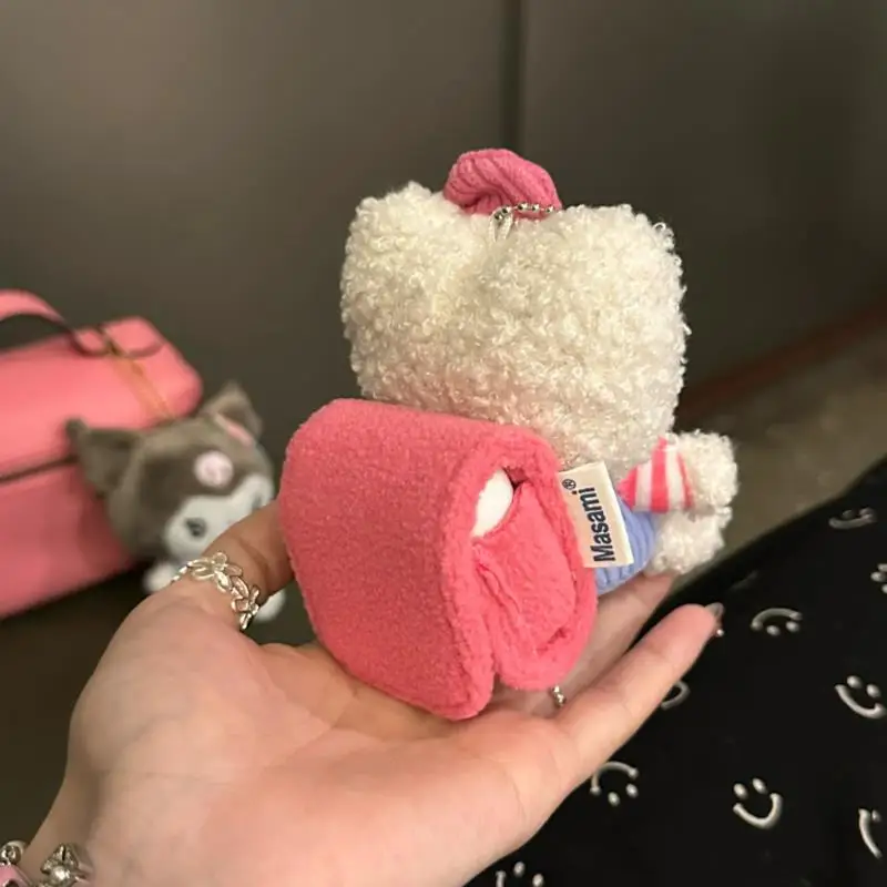 헬로 키티 Sanrio 케이스 Airpods Pro 3 2 1 만화 귀여운 플러시 창의력 여성 블루투스 무선 헤드셋 보호 커버