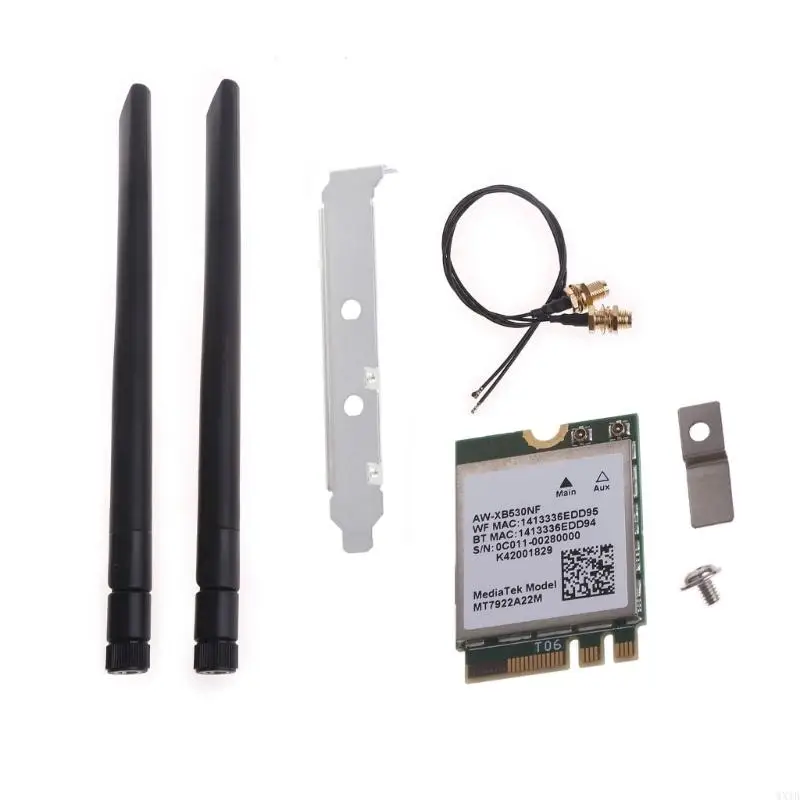 

RZ616 MT7922A22M Wireless Card WiFi 6E Desktop 5.2 Adapters WLAN for