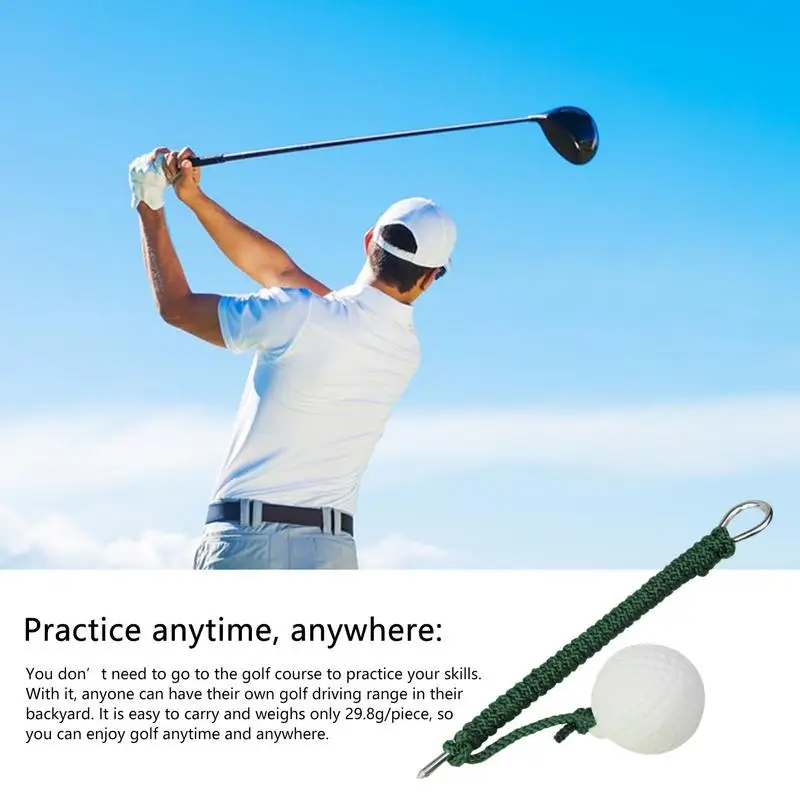 Golf Rope Swing Trainer Swing Trainer With Ball Speed Training Aid Warm-Up Posture Corrector Practice Equipment Rhythm Training