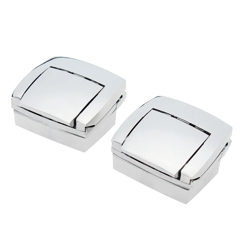 

AS-Trunk Bag Hinge And Latch Kit Motorcycle Accessories Silver Automotive Supplies For Chopped For Razor Tour Pak