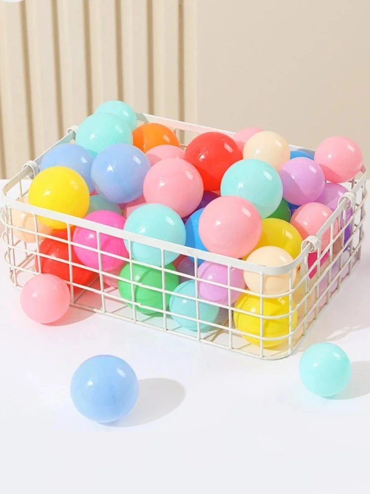 100 Stuks Milieuvriendelijke Kleurrijke Ballen 5.5 Cm Zacht Plastic Zwembad Bal Grappige Baby Zwemmen Pit Speelgoed Ballen Buiten Kinderen speelgoed Games Kinderen - afbeelding 2