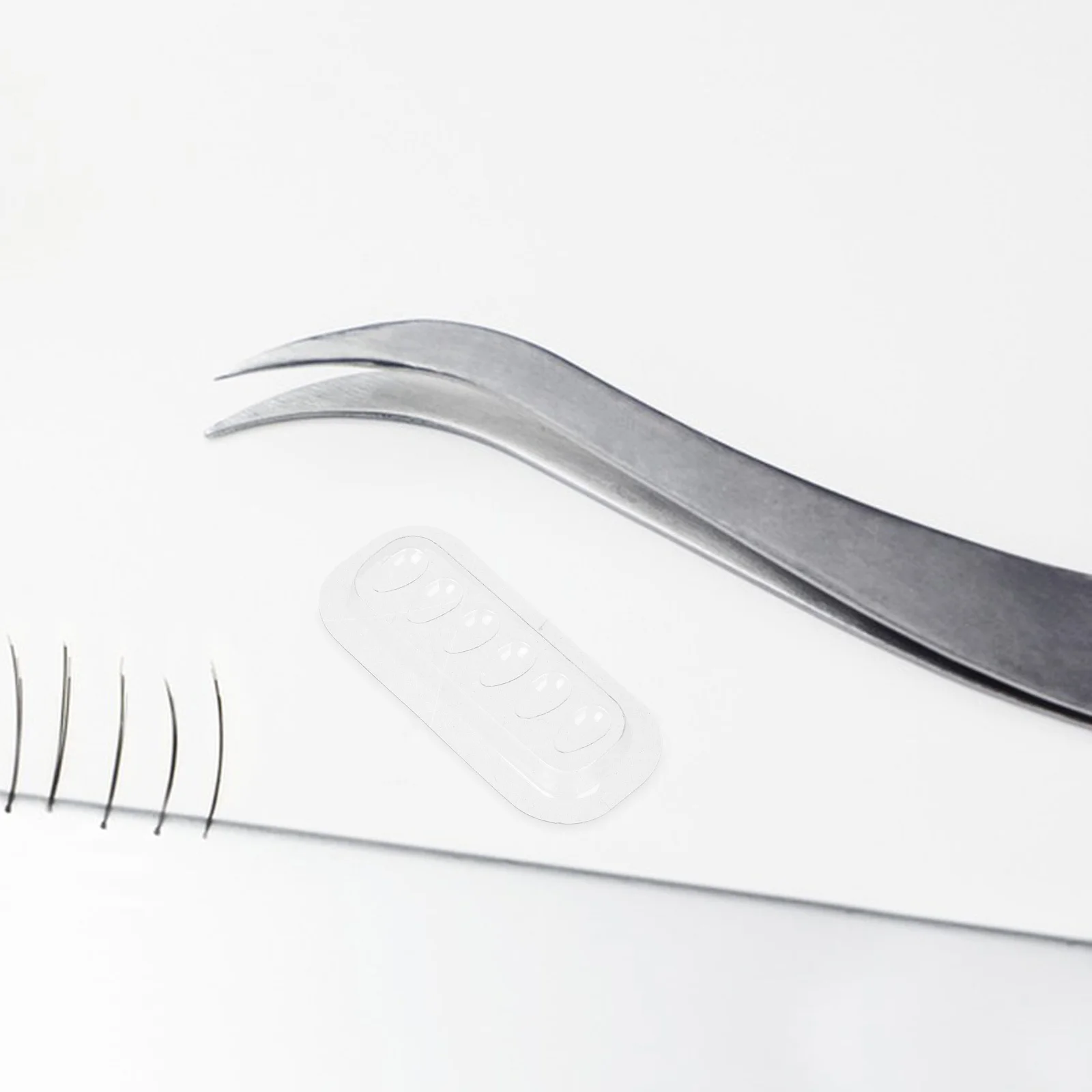 100 pçs lash extensão cola titular bandejas de plástico paletes de cílios postiços para maquiagem artista ferramentas lash cola copo copos de plástico cílios