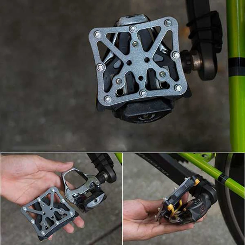 New Bicycle Pedal Adapter Platform Cycling Aluminum Alloy For Shimano LOOK MTB Road Bike Pedals Bicycle Parts