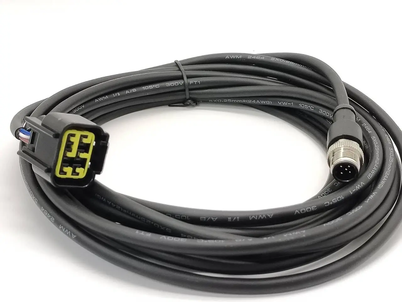 NMEA 2000 Cable 5m,6-Pin Female to M12 Male 5-Pin Engine Gateway Cable for Marine Engine