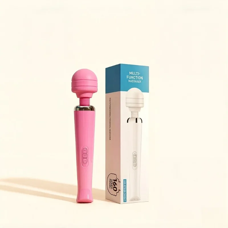 Powerful Wand Vibrator,G-spot and Clitoral Stimulator,  Large AV-style Body Massager for Women, USB Rechargeable, Adult Sex Toy.