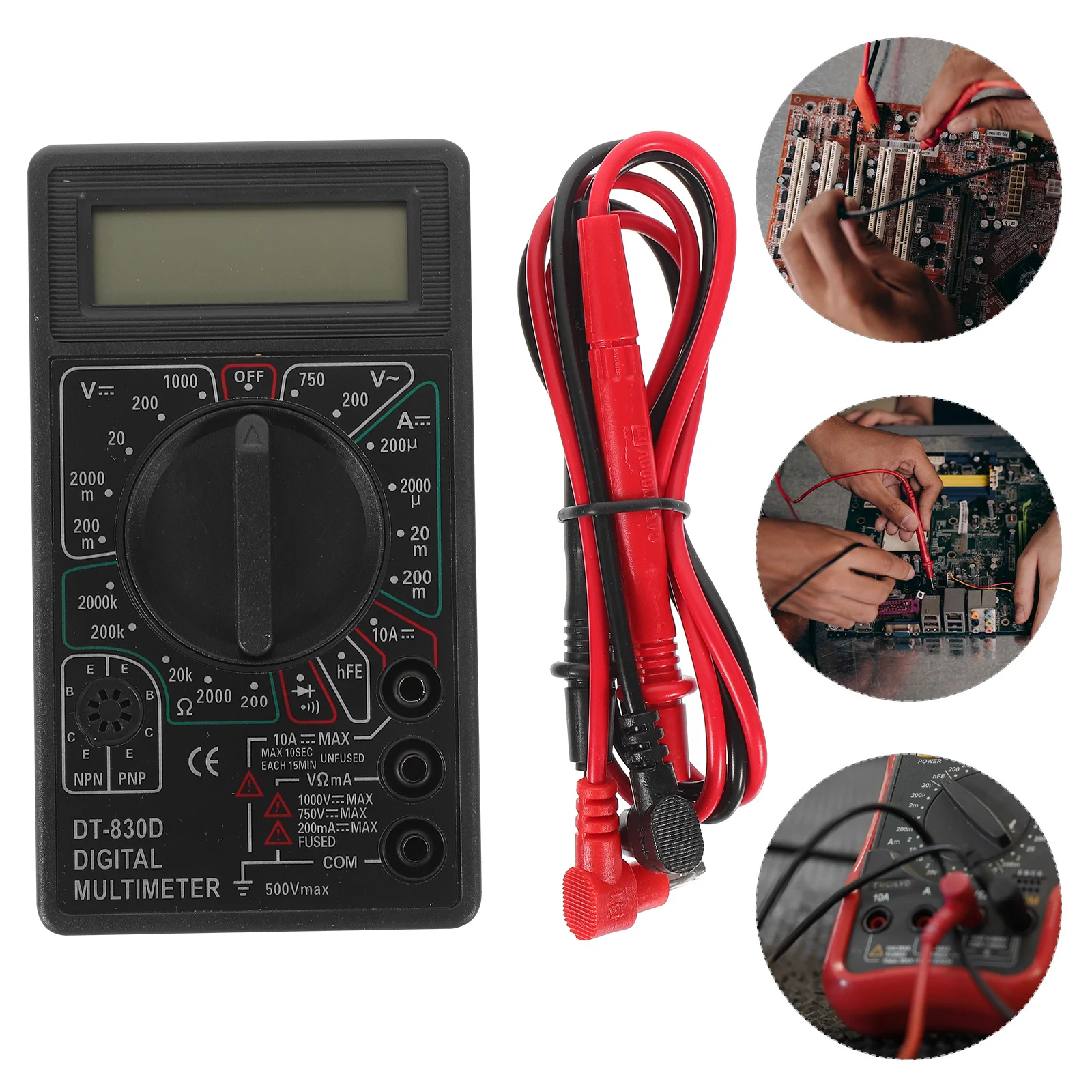 

Digital Multimeter Auto Ranging Voltage Current Resistance Tester For Automotive Electrical Problem Diagnostics Tool