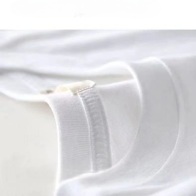 Damen-Sommer-Kurzarm-Top für modisches, vielseitiges Basishemd, schmale Passform, Rundhals-T-Shirt, lässig und sexy, atmungsaktiv und cool – Detail 4