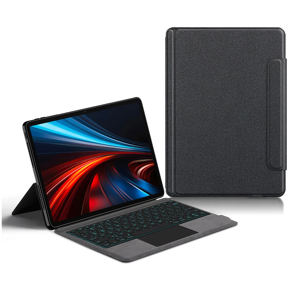 

For Honor Pad GT Leather Case + Touchpad Bluetooth-Compatible Keyboard with Backlit