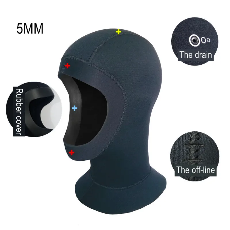 

3MM/5MM Sun Protective Neoprene Snorkeling Kayaking Surfing Canoeing Water Sports Diving Cap Scuba Keep Warm Drifting Swim Hat