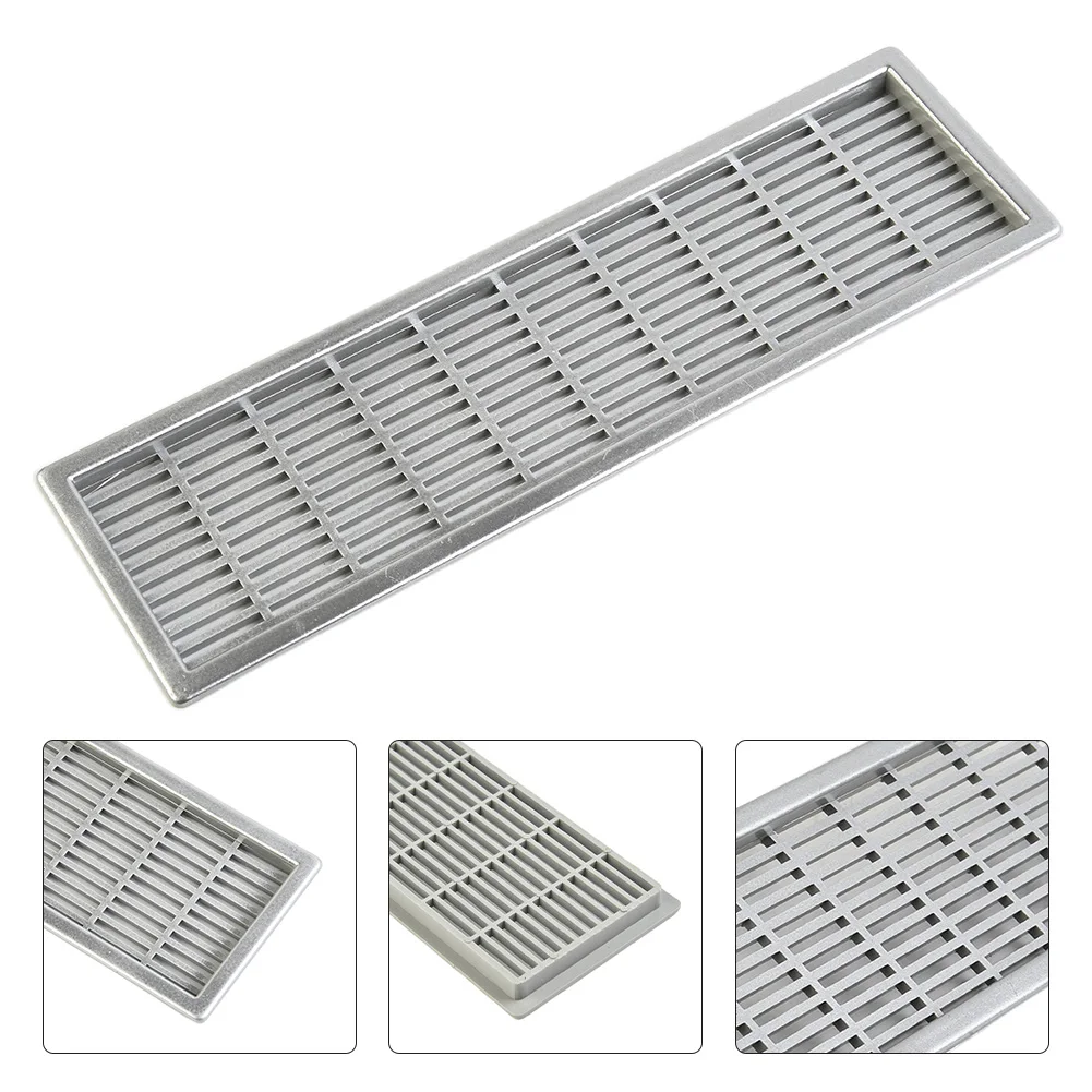 Cover Ventilation Grille Bathroom Doors For Wardrobes Rectangular Hole Silver / Black 1pc Air Vent Enclose Spaces
