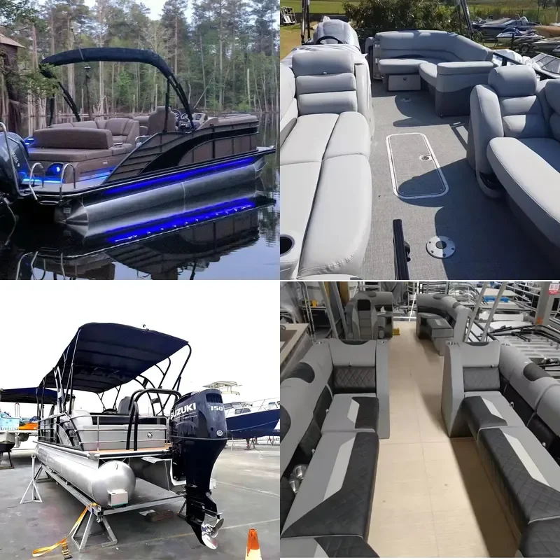 Custom Luxury Large 7.6m 15 Person Party Floating Yacht with Console Motor for Sale