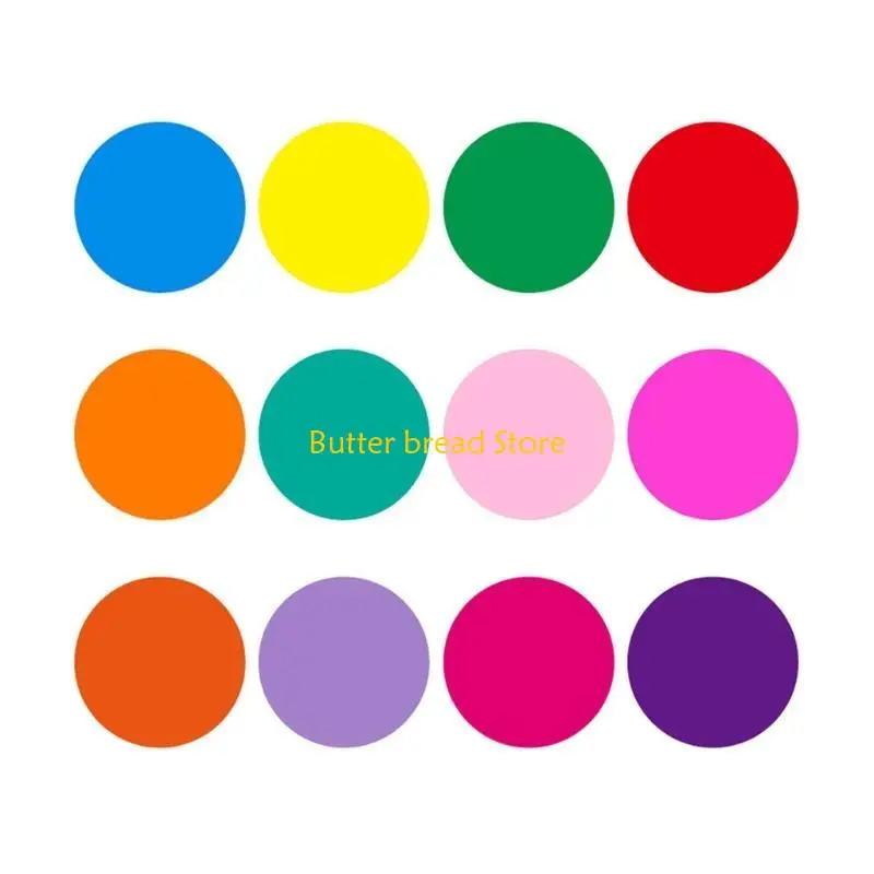 W89c 12 упакованных точечных кружков для наклейки на столы доски для классной комнаты