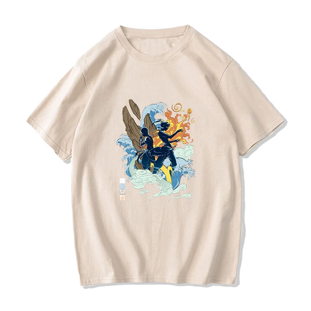 Avatar The Last Airbender The Jasmine Dragon Tea Shop T-shirt Casual Cotton Short Sleeve Tshirt Men/women Graphic Printing Tops