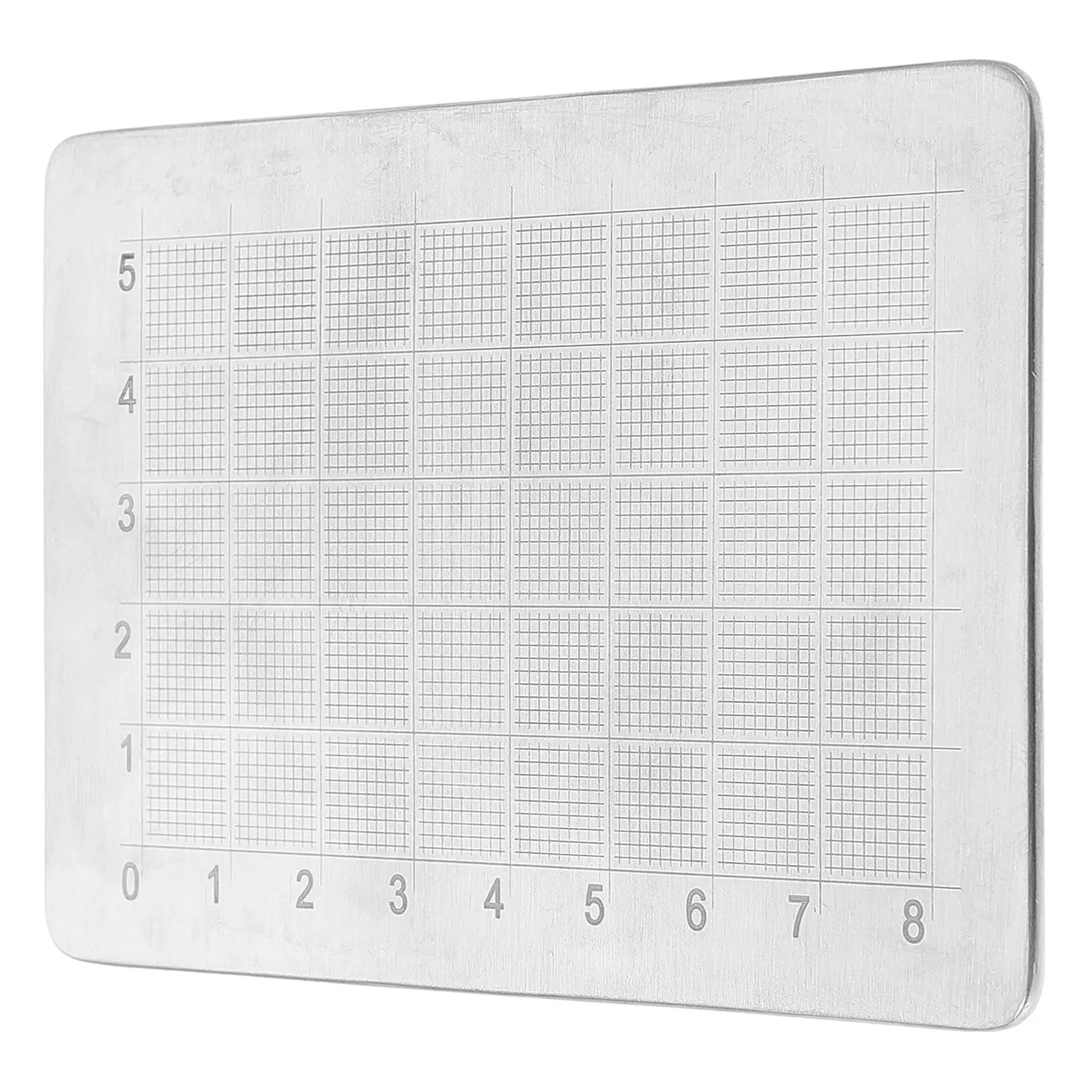 

Dual Scale Nasal Carving Board Stainless Steel Rhinoplasty Measurement Tool Lightweight Portable for Nose Sculpting and