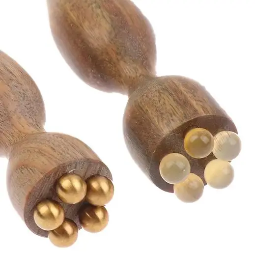 

Wood Face Massage Tools Gua Sha Face Skin Care Massage Sticks Lotus Seedpod Shape Massager Facial Physiotherapy Tool