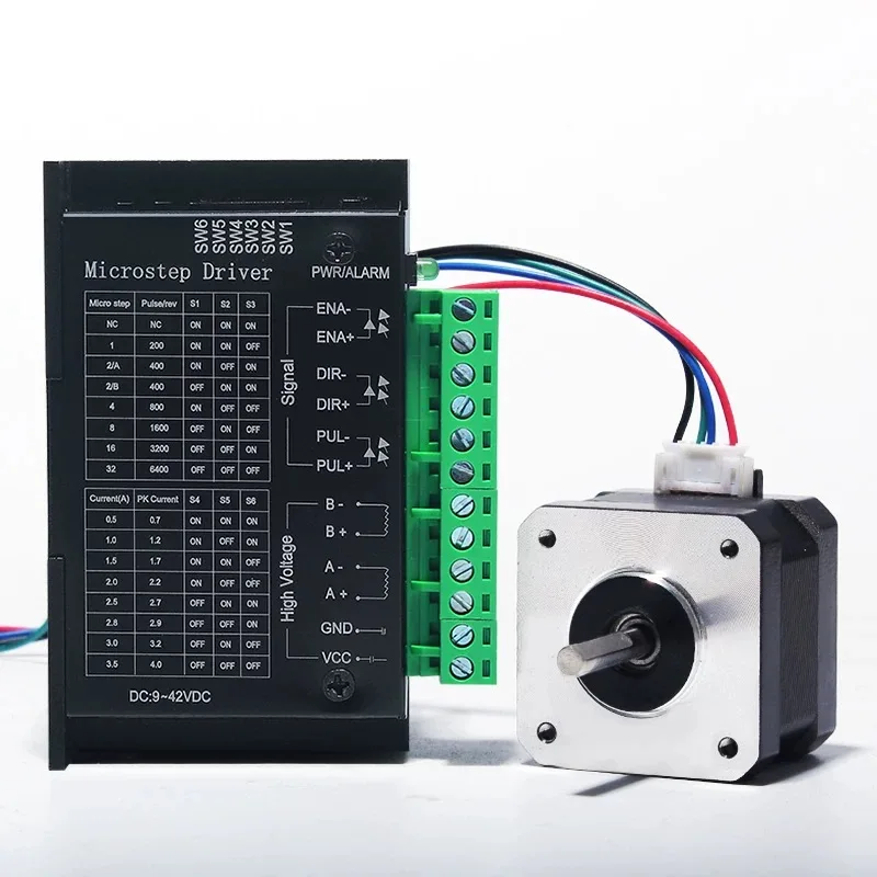 Nema17 Stepper Motor Driver Sets 42hs34mm 48mm +TB6600 Adjustable Forward and Reverse Speed for CNC Engraver Sliding Table