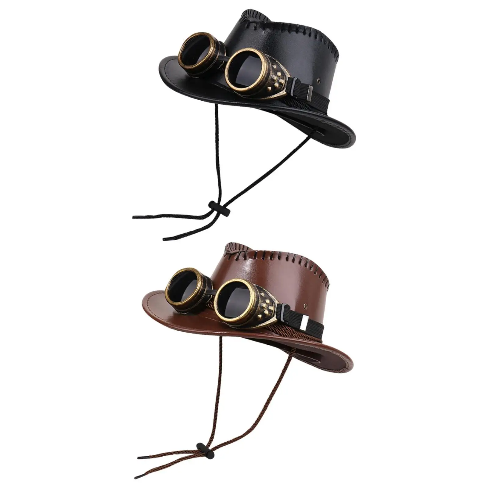 أسطوانة Steampunk مع نظارات للحفلات ذات الطابع الشخصي والكرنفال و