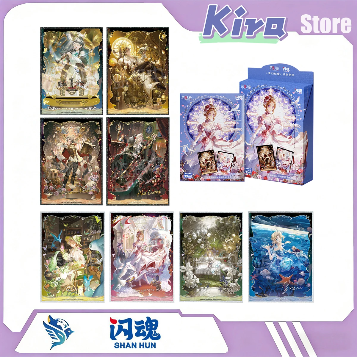 

SHININGSOUL Identity V Fantasy Realm Color Paper Part 2 Essential For Giving Gifts Surprise Game Related Product Collection Card