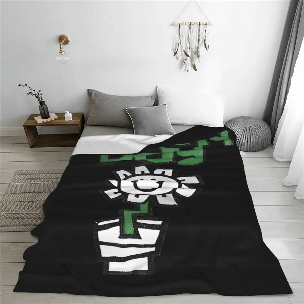 Green Day Punk Rock Blanket Fleece Summer Air Conditioning American Portable Lightweight Throw Blanket for Home Couch Quilt