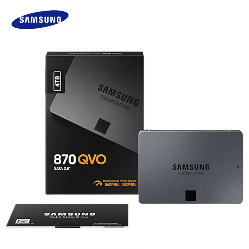 Imagem -06 - Samsung-ssd Interno 870 Qvo Também Também Sata3 25 Polegadas Estado Sólido Disco Rígido Também Também Velocidade de Leitura 560 Mbps Sata Iii para Desktop