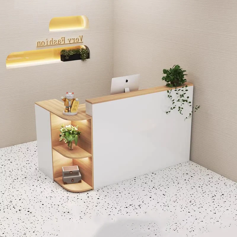 صالون الشعر أمين الصندوق مكتب الاستقبال مكتب حديث فندق مكاتب الاستقبال الفاخرة الشمال الجمالية الأثاث التجاري