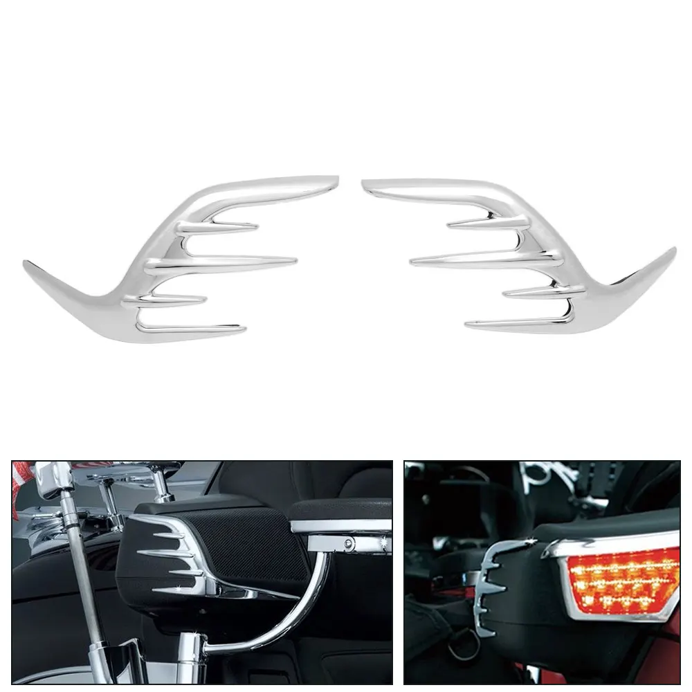 

For Honda Gold Wing GL1800 F6B ED/AB Motorcycle Passenger Speaker Outer Chrome Trim Cover ABS plastic , 1 Pair
