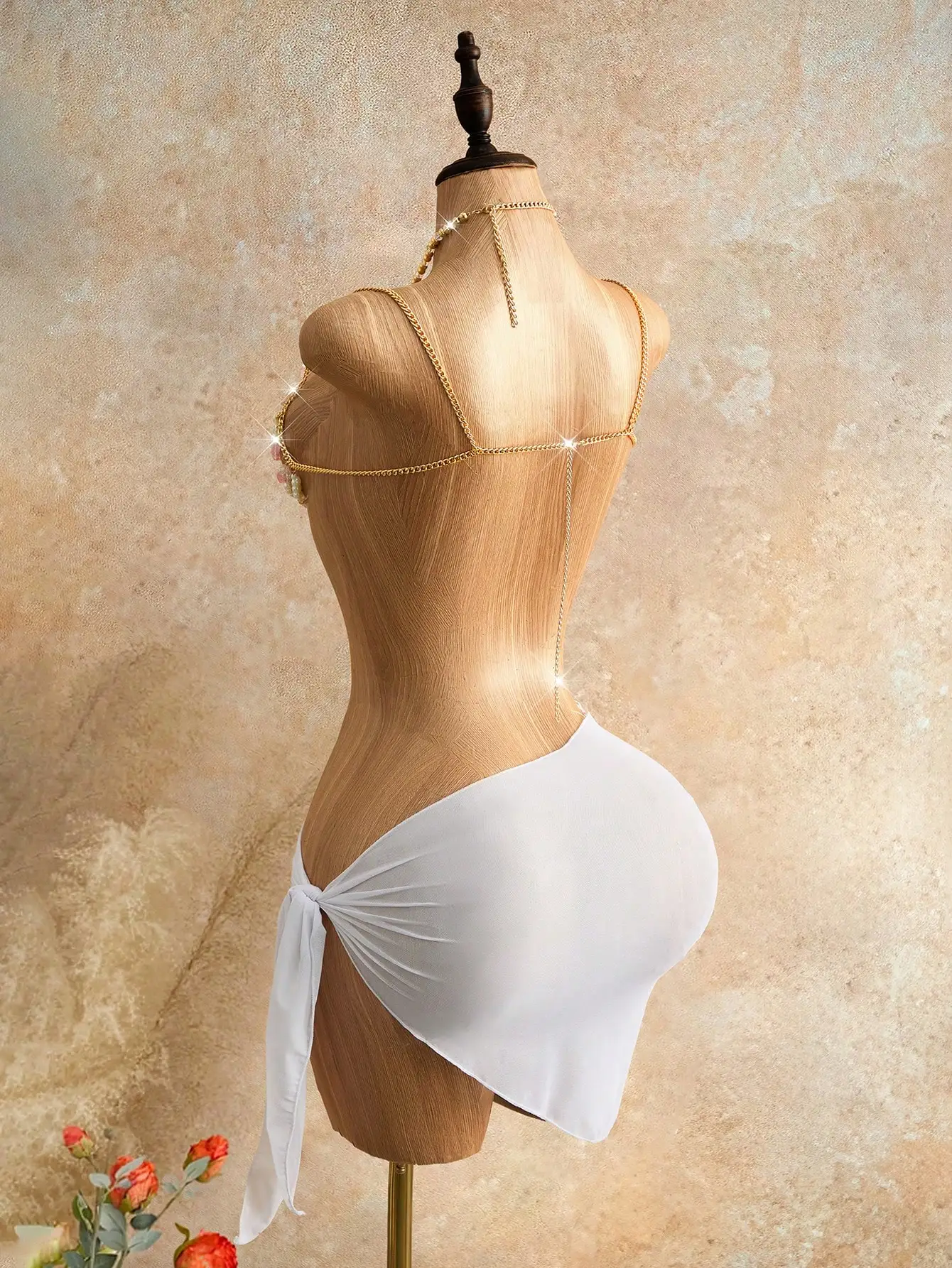 Women's White And Pink Summer Camisole Top, Seductive Belly Dancer, Rave Island Beach Resort Dance, Theatre Burlesque Showgirl