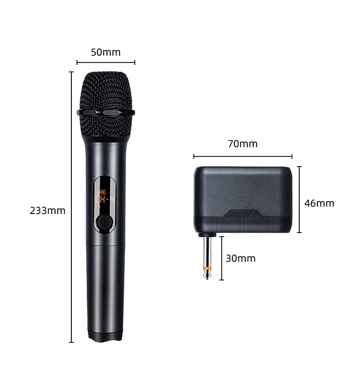 Diez artículos TLF Xtuga S3 sistema con micrófono de Karaoke de 2 canales recargable de alta calidad UHF inalámbrico de mano conector de 6,3mm excelente