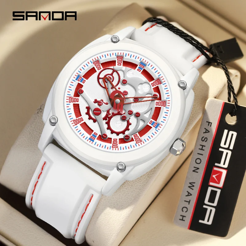 

SANDA 3235 Top Luxury Sport Men's Quartz Wristwatch Casual Style Military Watch Men 50M Waterproof Male Clock Relogio Masculino