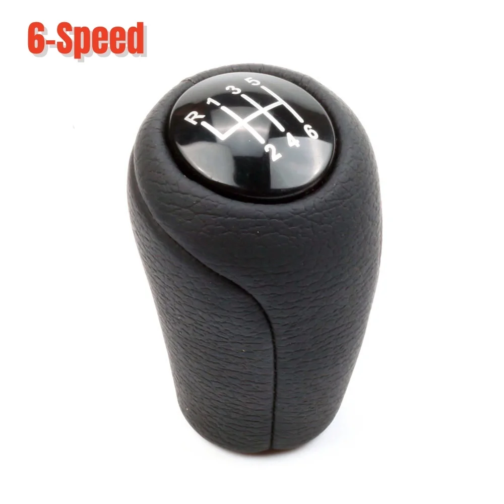 Leather 5/6-Speed Gear Shift Knob for MAZDA 3 BK BL 5 CR CW 6 II GH CX-7 ER MX-5 NC III 23 MT Leather Shifter Lever Arm Headball